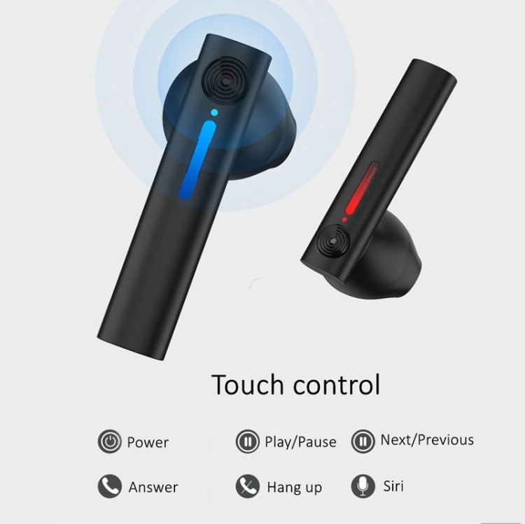 T15 TWS Bluetooth Wireless In-Ear Sports Earphone with Makeup Mirror