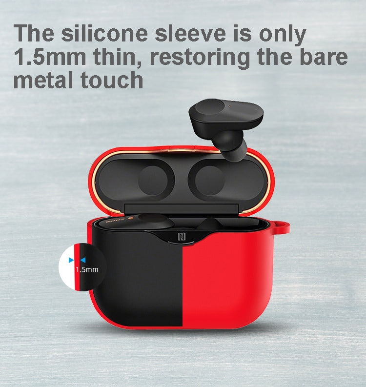 2 PCS GS012 Silicone Earphone Protective Case For Sony WF-1000XM3