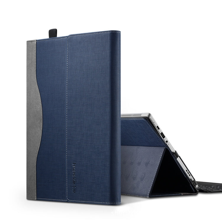 Laptop PU Leather Protective Sleeve For Lenovo Miix 5(Deep Blue)