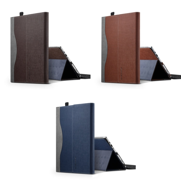 Laptop PU Leather Protective Sleeve For Lenovo Miix 5(Deep Blue)