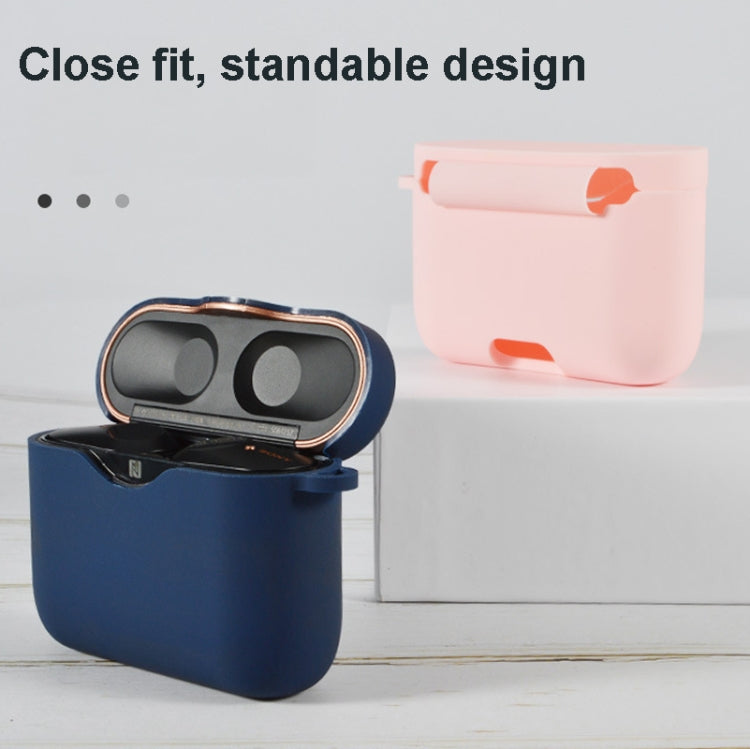 2 PCS GS015 Liquid Silicone Earphone Protective Case With Hook For Sony WF-1000XM3