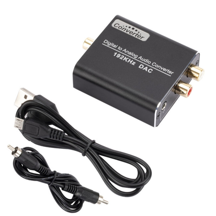 YP018 Digital To Analog Audio Converter Host+USB Cable+Coaxial Cable