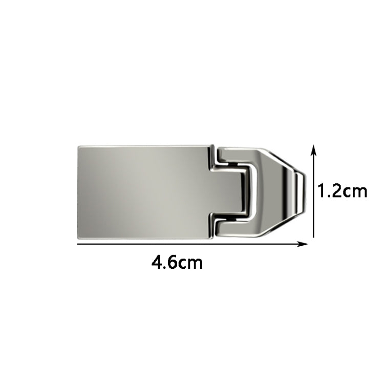 It02 High-Speed USB 2.0 Chain Buckle Metal USB Flash Drives, Capacity: 128GB(White)
