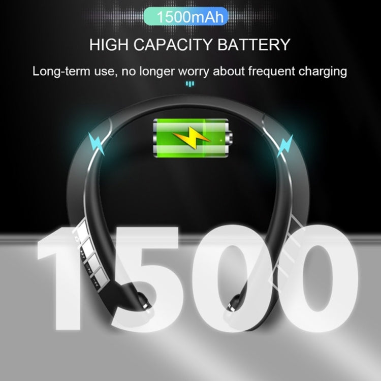 LZ-3 Neck-Mounted Wireless Sports Bluetooth Earphone(Black)