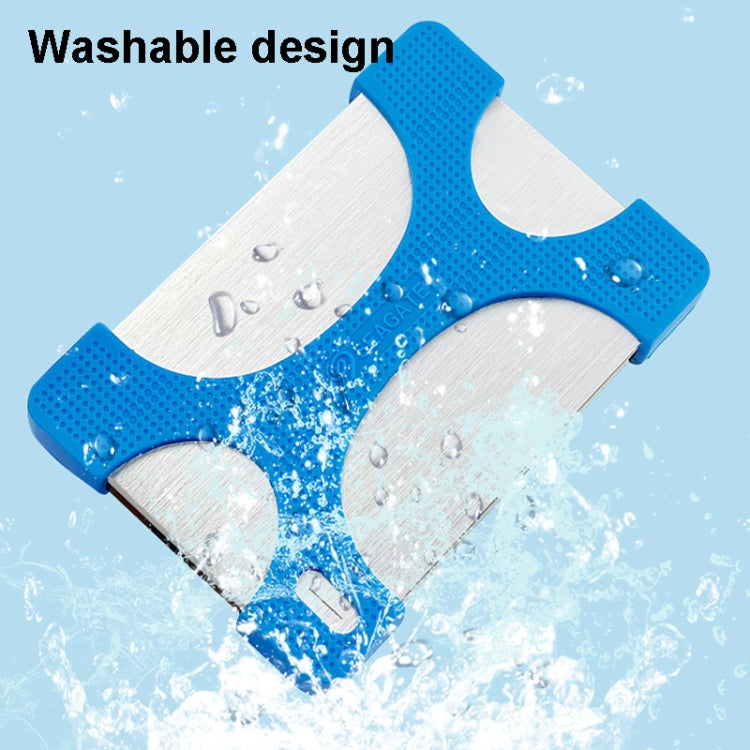 2 PCS Mobile Hard Drive Silicone Protective Case For Seagate1 / 2T (Black)