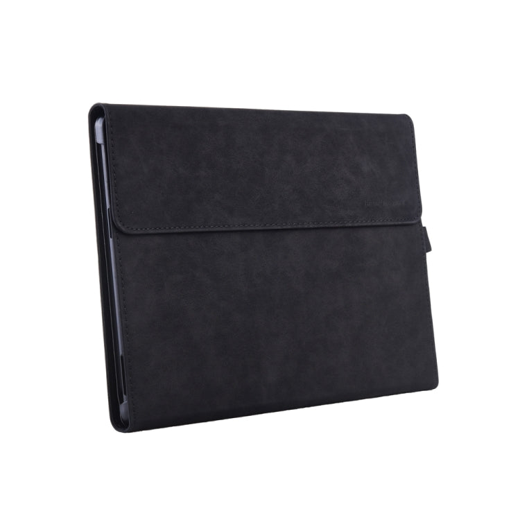 13 inch Leather Tablet Protective Case For Microsoft Surface Pro X, Color: Black
