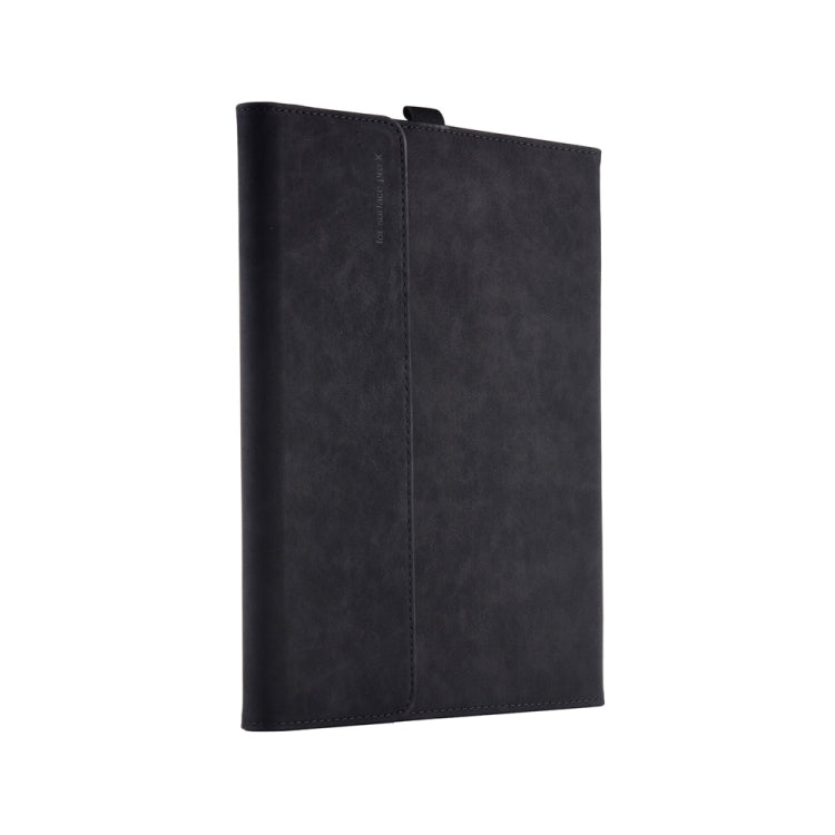 13 inch Leather Tablet Protective Case For Microsoft Surface Pro X, Color: Black