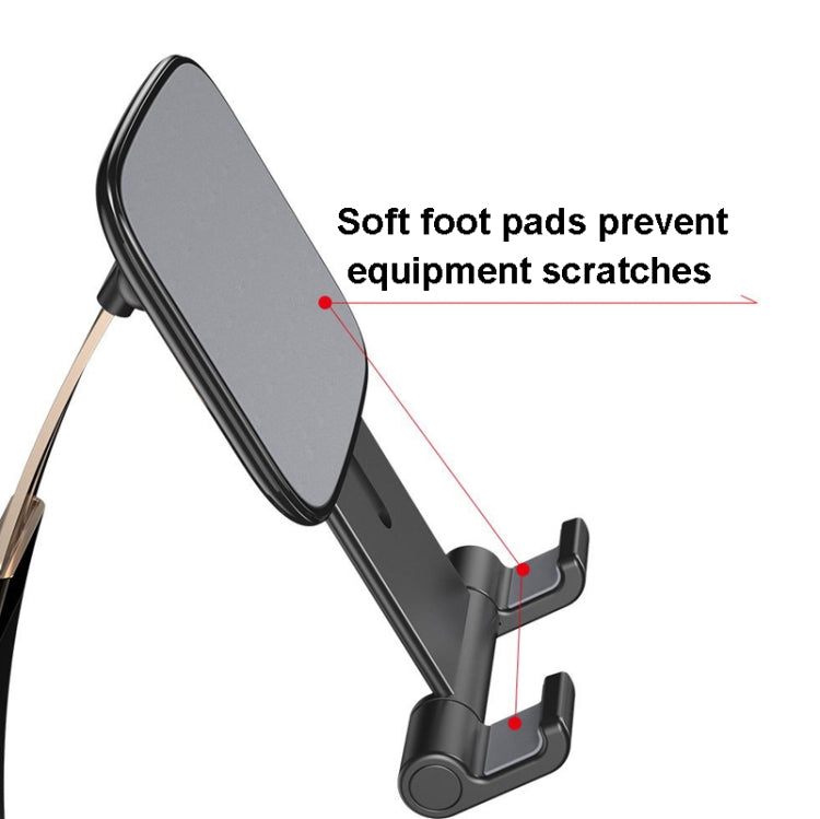 Mobile Phone Tablet Desktop Stand Gravity Retractable Adjustable Bracket, Color: Zinc Alloy White