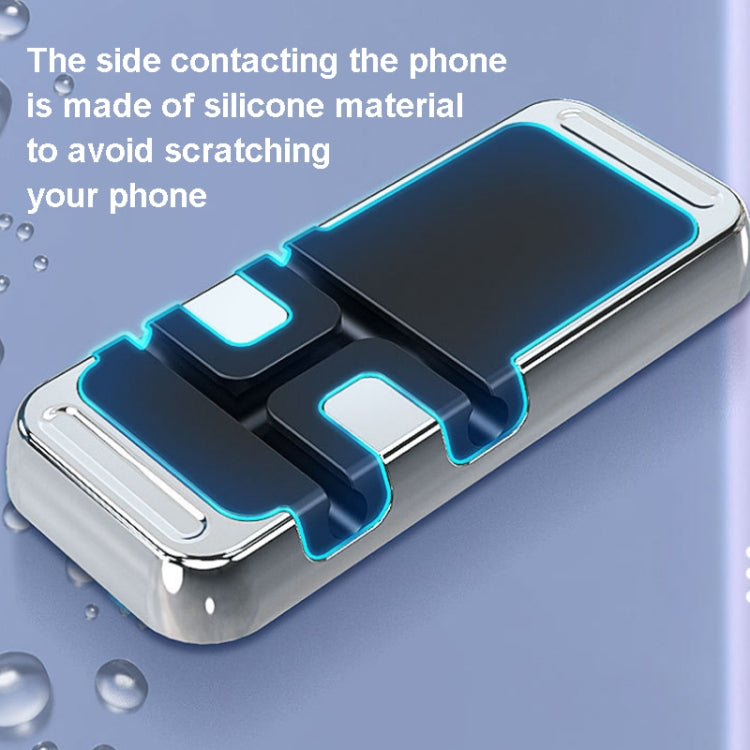 S15 Magnetic Aluminum Alloy Bracket Data Cable Storage Sticker Car Phone Holder