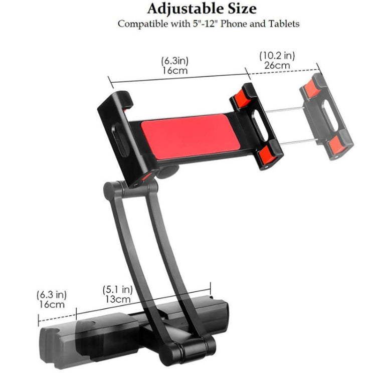 PB-45B Car Rear Aluminum Alloy Telescopic Mobile Phone Holder