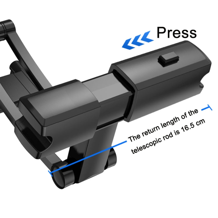 PB-45B Car Rear Aluminum Alloy Telescopic Mobile Phone Holder