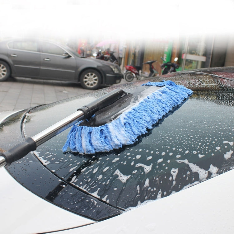 CS-365 Multifunctional Car Washing Telescopic Long-Handled Brush, Color: Blue (Zipper Bag)