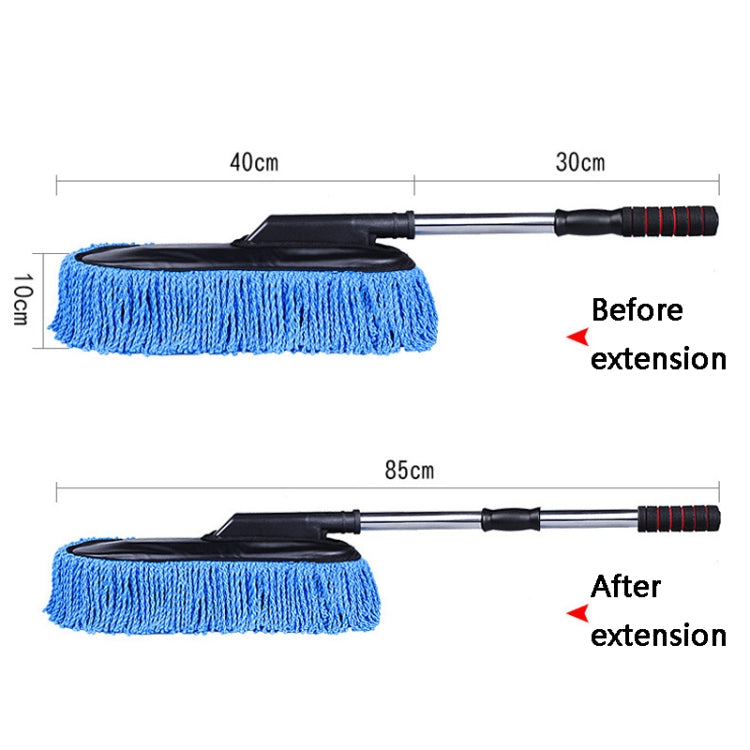 CS-365 Multifunctional Car Washing Telescopic Long-Handled Brush, Color: Blue (Zipper Bag)