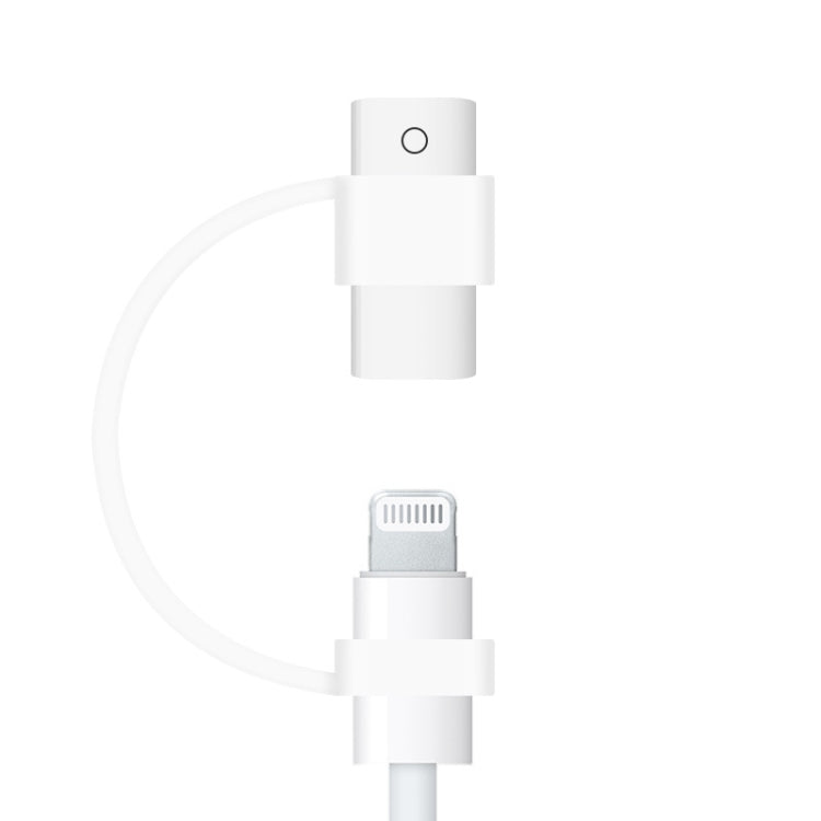 10 PCS Stylus Anti-lost Silicone Protective Case For Apple Pencil 1, Style: Conversion Head (White)