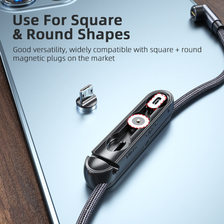 20 PCS Magnetic Suction Tip Storage Portable Anti-Loss Cable Manager(Black)