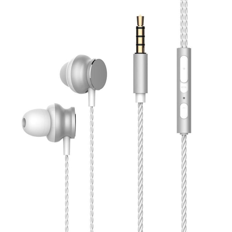 2 PCS TS118 3.5mm Metal In-Ear Wired Game Earphone