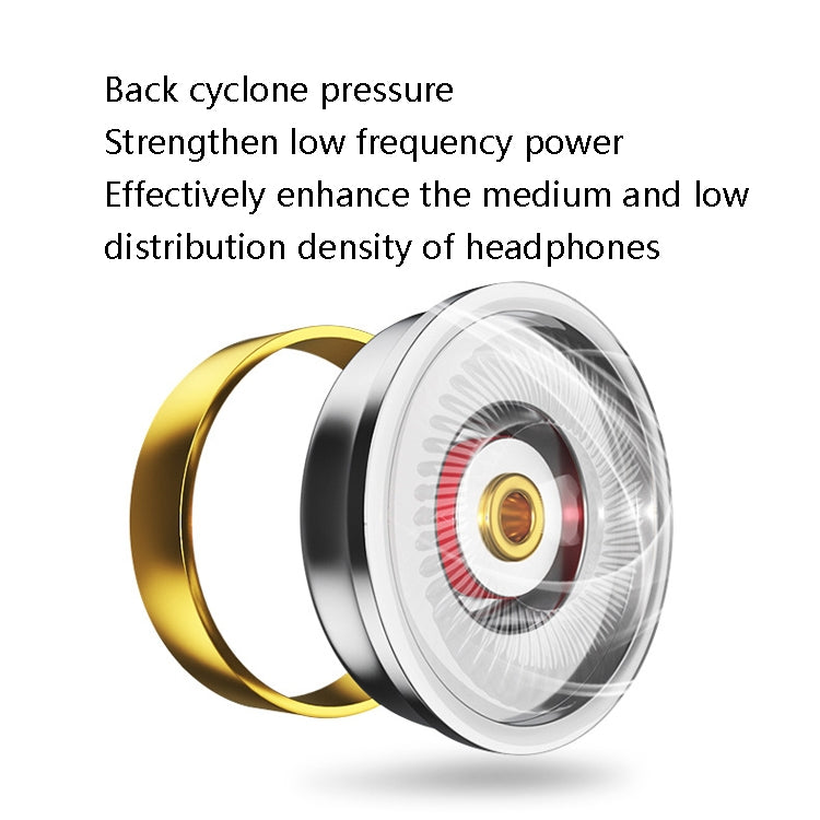 2 PCS TS118 3.5mm Metal In-Ear Wired Game Earphone