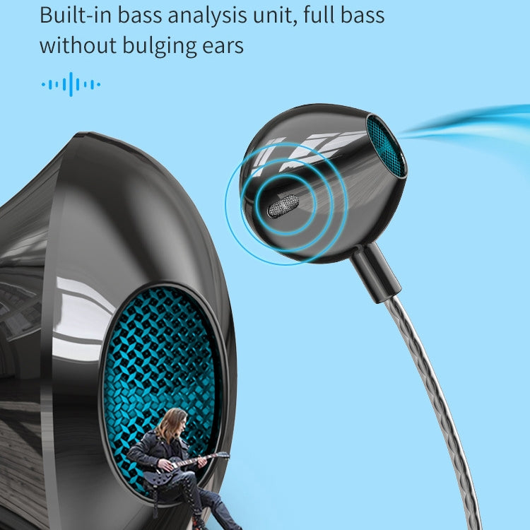 TS5000 3.5mm Metal Subwoofer Wired Earphone