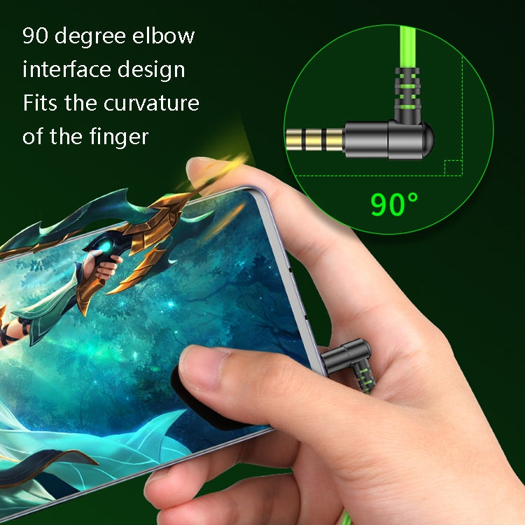 TS6600A USB-C / Type-C In-Ear Heavy Bass Wire Control Game Earphone, Cable Length: 1.2m(Green)