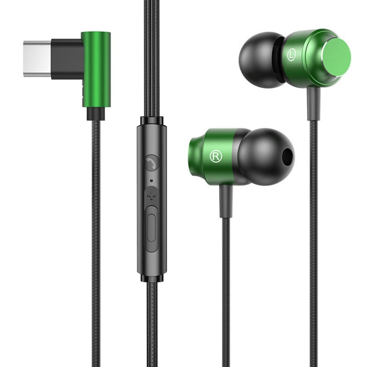 TS902 Metal In-Ear USB-C / Type-C Game Earphone, Cable Length: 1.2m