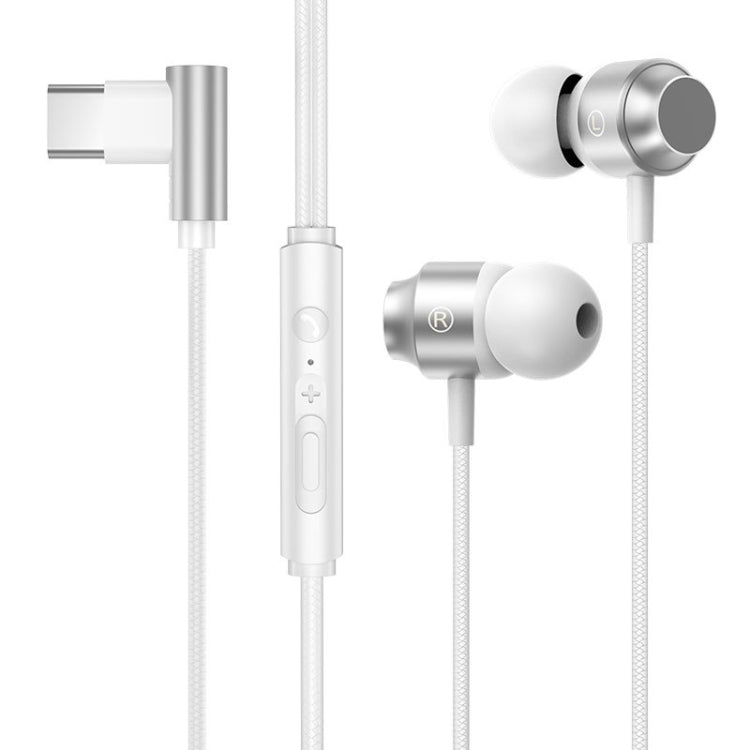 TS902 Metal In-Ear USB-C / Type-C Game Earphone, Cable Length: 1.2m