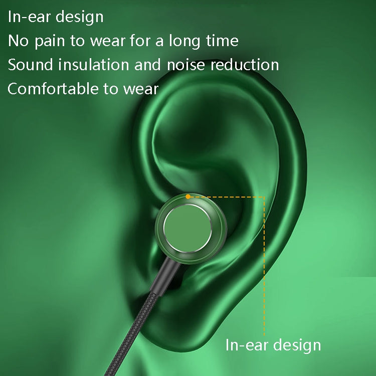 TS902 Metal In-Ear USB-C / Type-C Game Earphone, Cable Length: 1.2m