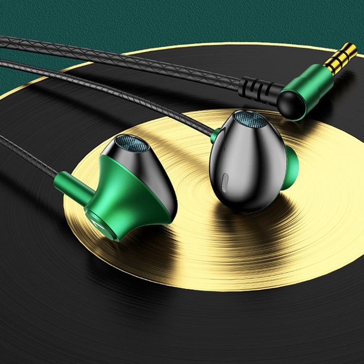 TS6800 3.5mm Metal Elbow Noise Cancelling Wired Game Earphone