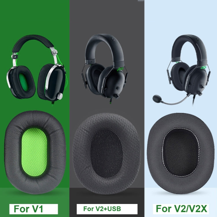 1 Pair Earpads For Razer BlackShark V1 / V2 X / V2 USB Headset, Color: Black Gel