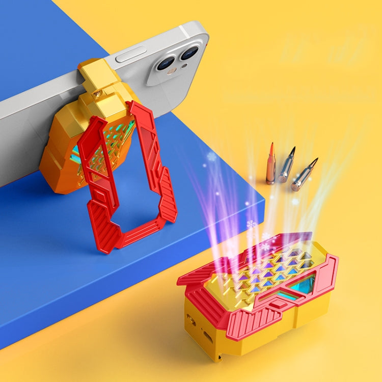 L06 Color Matching RGB Light Mobile Phone Radiator With Mobile Phone Bracket Function, Plug-in