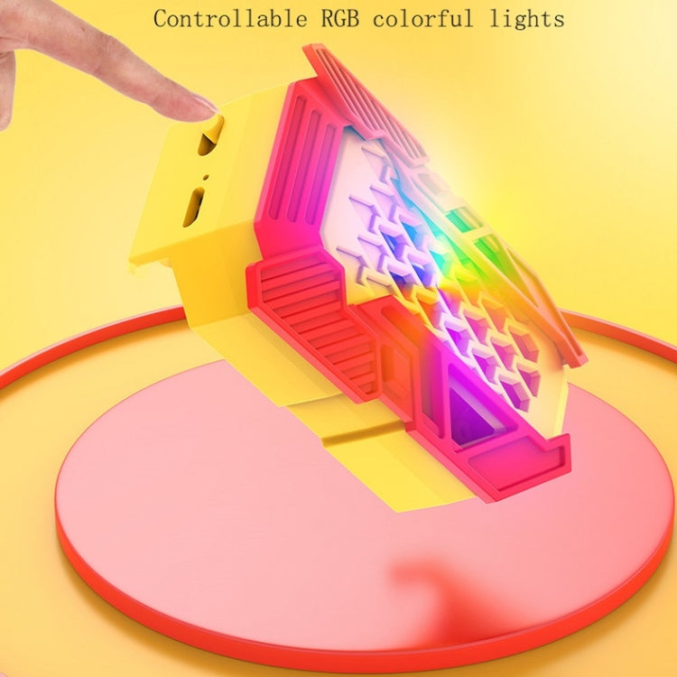 L06 Color Matching RGB Light Mobile Phone Radiator With Mobile Phone Bracket Function, Lithium Battery