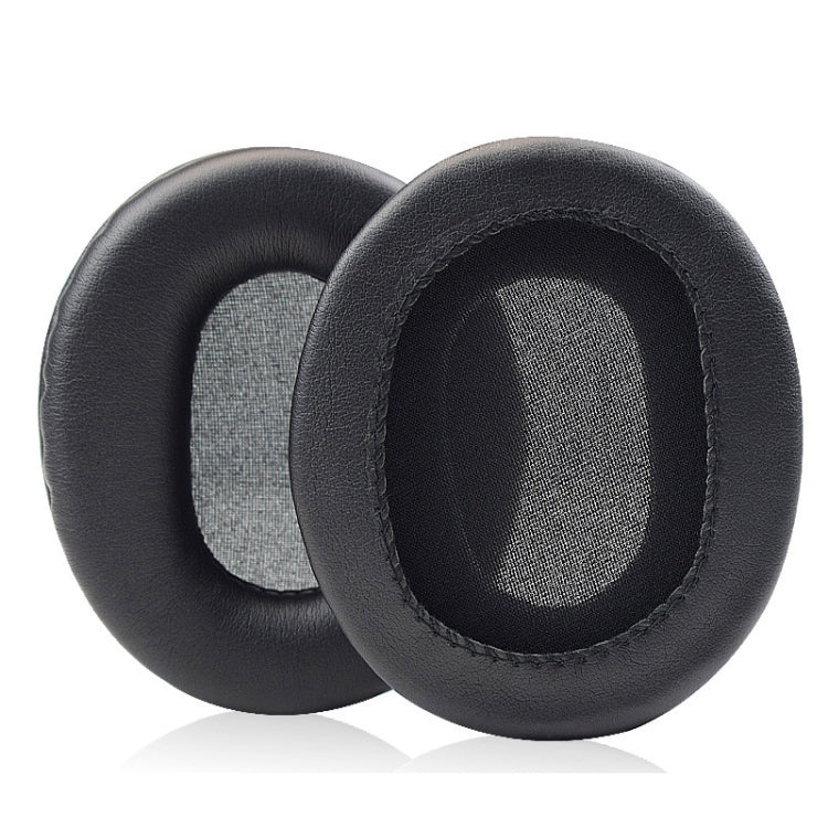 1 Pair Headset Earmuffs For Audio-Technica ATH-M50X/M30X/M40X/M20X, Spec: Black-Sewing PU