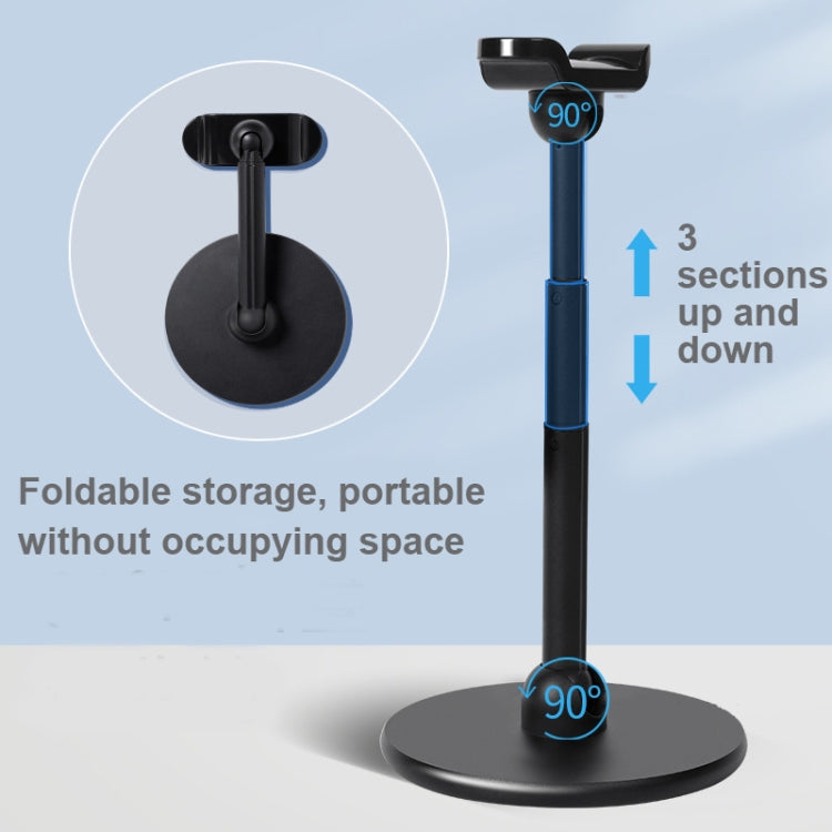 HZ01 Foldable Headphone Storage Hanger(Black)