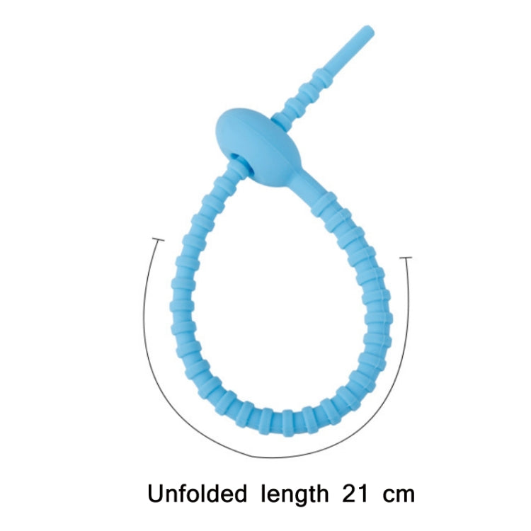 20 PCS Silicone Data Cable Storage Strap Cable Organizer