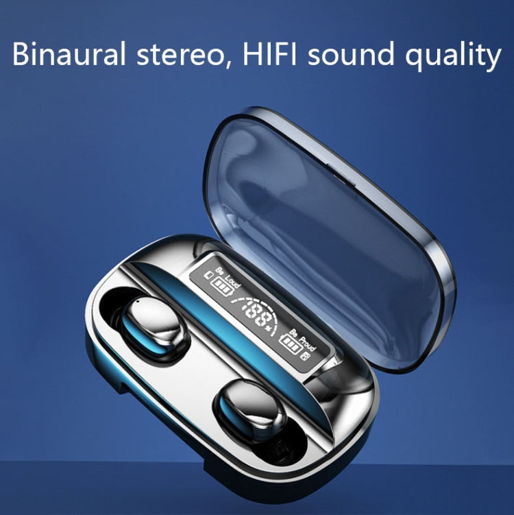 T16 Touch Power Digital Display Wireless Bluetooth Headset(Black)