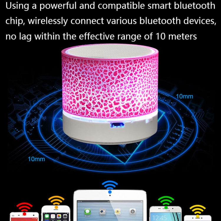 A9 Mini Crack Pattern Wireless Bluetooth Card Speaker