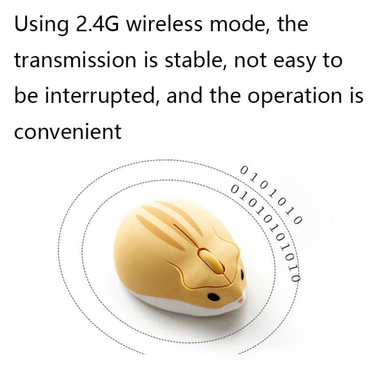 3 Keys 2.4G Wireless Hamster Shape Mouse