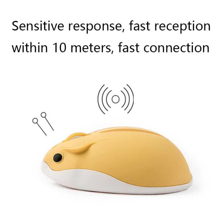 3 Keys 2.4G Wireless Hamster Shape Mouse