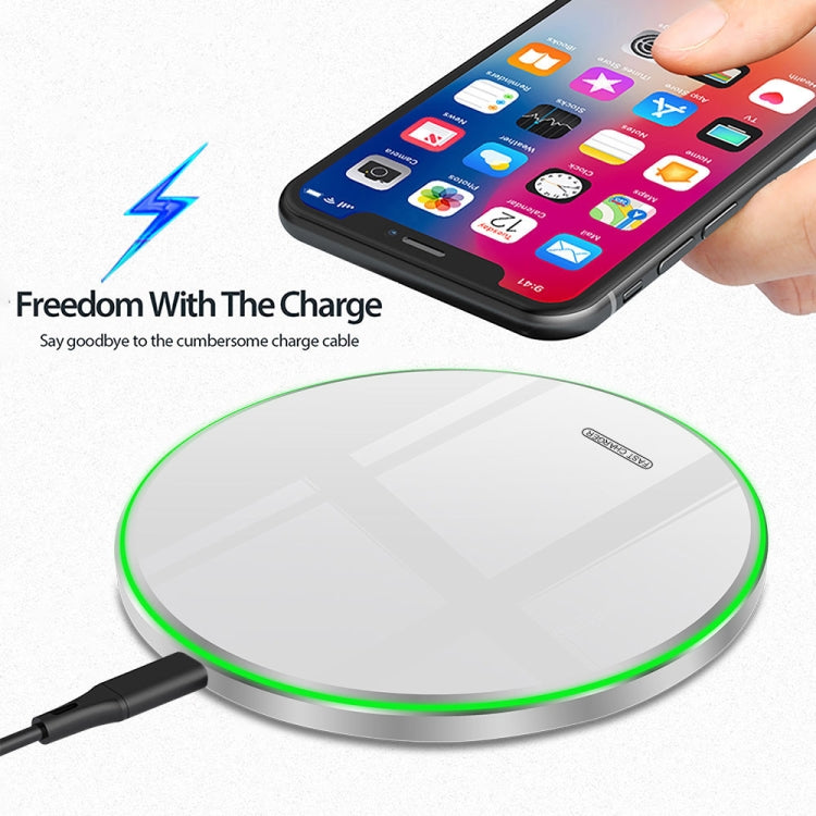 20W QI Metal Mirror Ultra-thin Wireless Charger