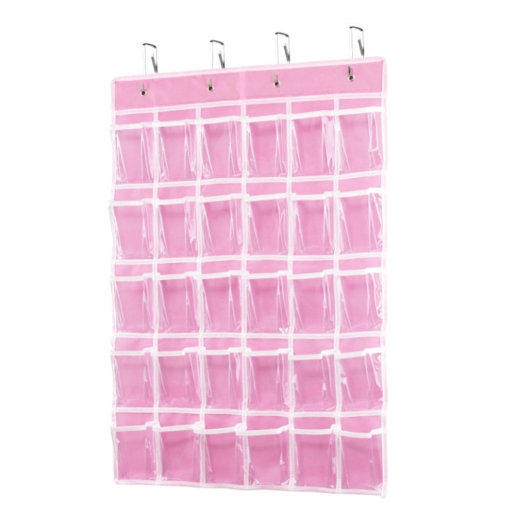 30 Grid Non-woven Transparent Mobile Phone Hanging Bag