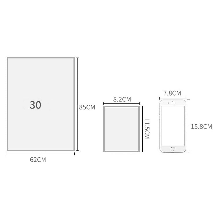 30 Grid Non-woven Transparent Mobile Phone Hanging Bag