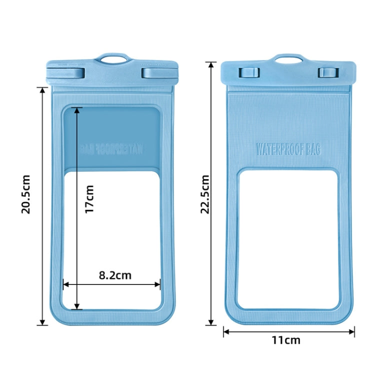 2 PCS Drift Diving Swimming Mobile Phone Waterproof Case