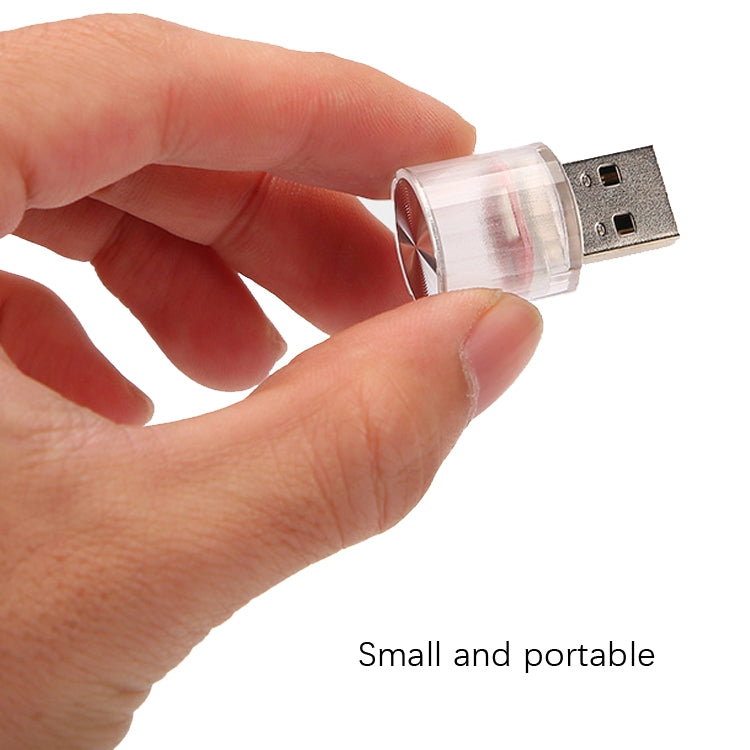 10 PCS Car Decorative USB Universal LED Atmosphere Lamp, Colour: Yellow