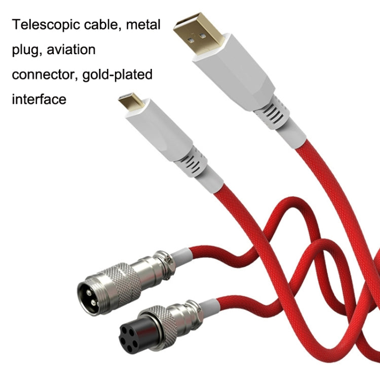Type-C Detachable Gaming Mechanical Keyboard Data Cable, Length:2.2m