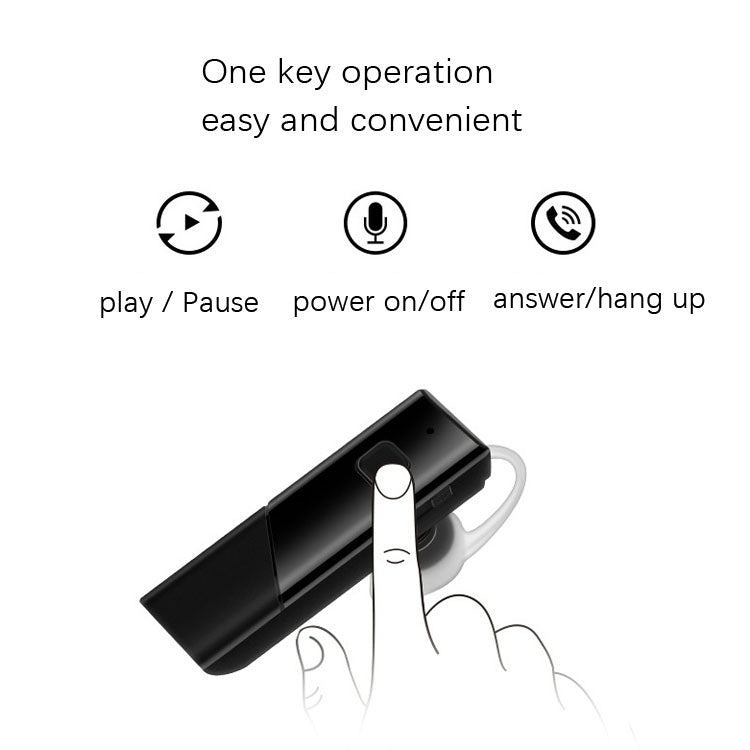 Single Ear 4.2 Bluetooth Headset Stereo HIFI Sports Wireless Bluetooth Headset