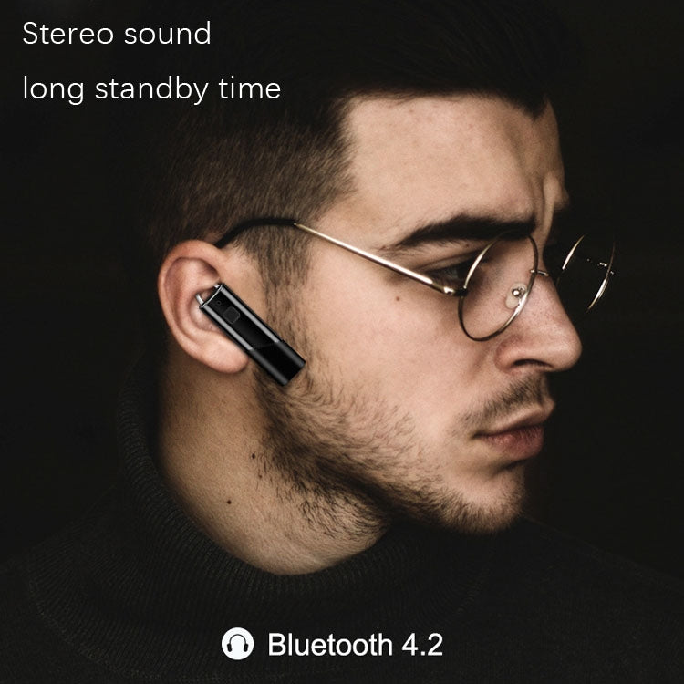 Single Ear 4.2 Bluetooth Headset Stereo HIFI Sports Wireless Bluetooth Headset