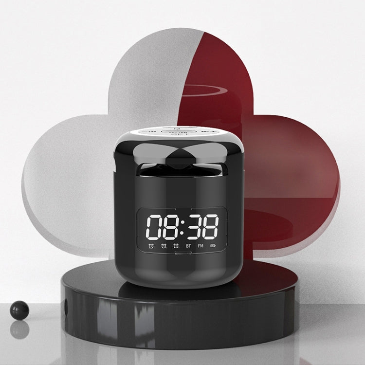 JM01 Mini Card Outdoor Portable Wireless Bluetooth Speaker Clock