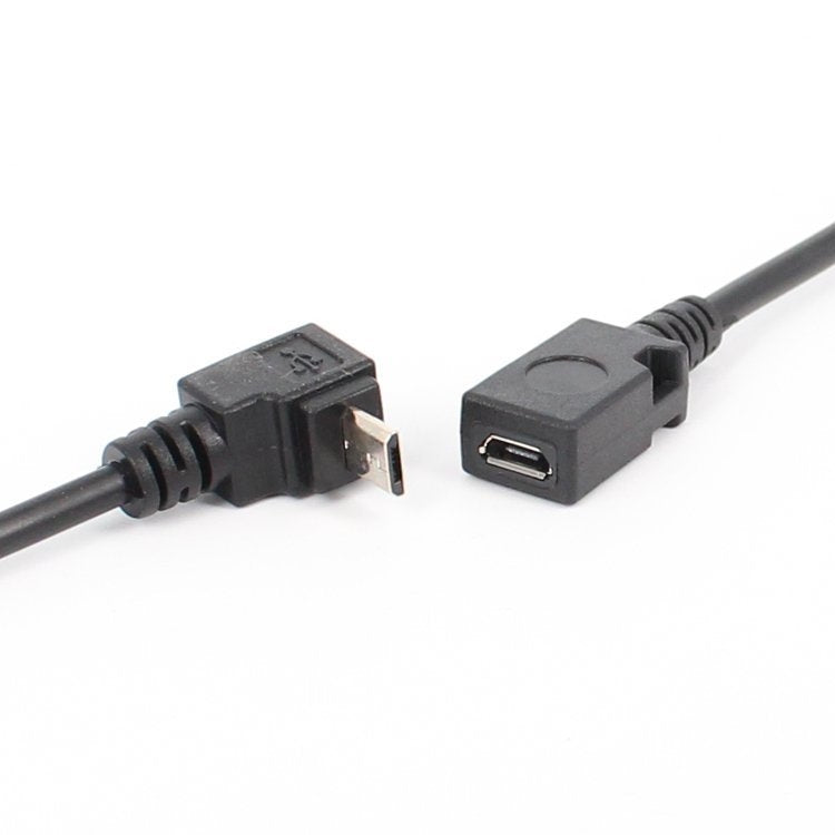 5 PCS 90 Degree Micro Male To Female Extension Cable