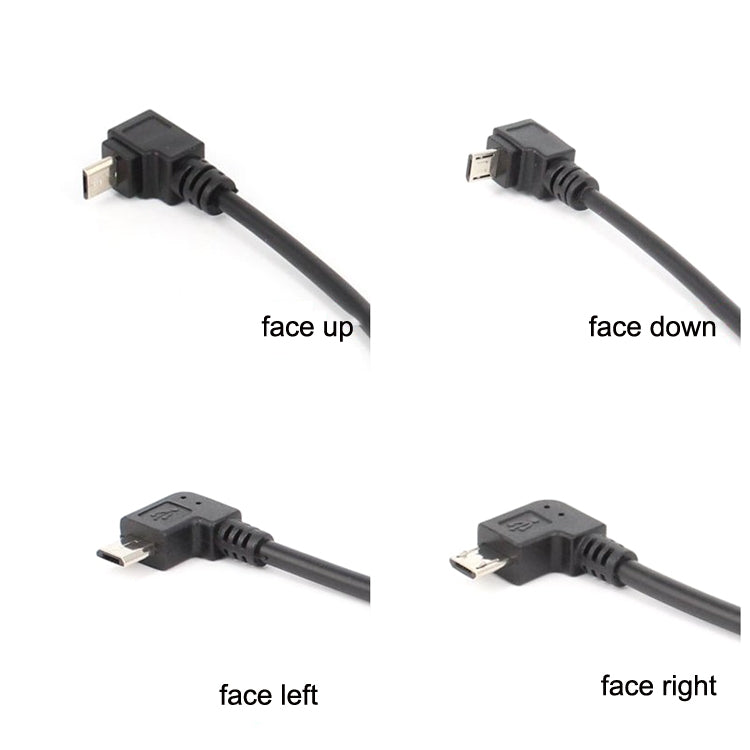 5 PCS 90 Degree Micro Male To Female Extension Cable