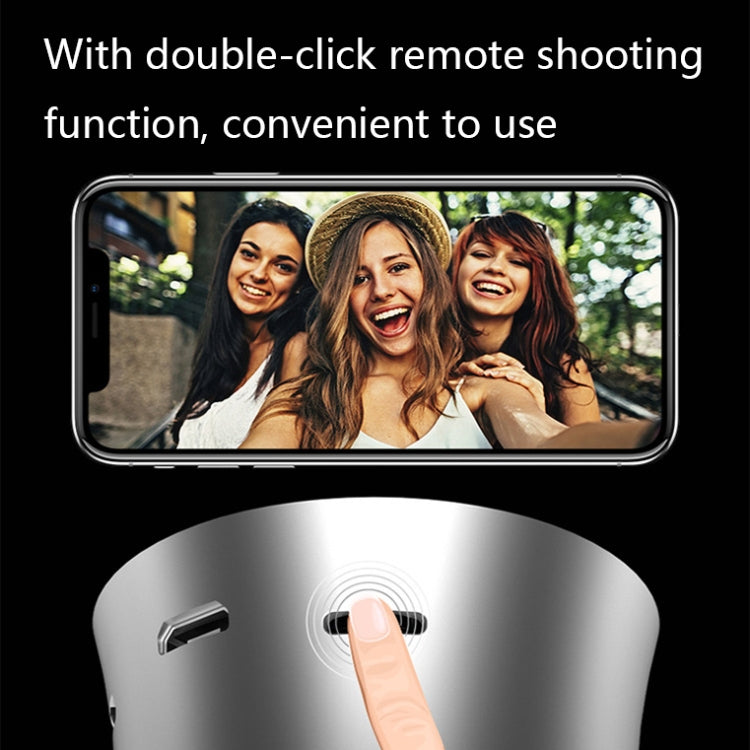 QE803 Slender Waist Mini Bluetooth Speaker with Double Click Camera Function(Black)