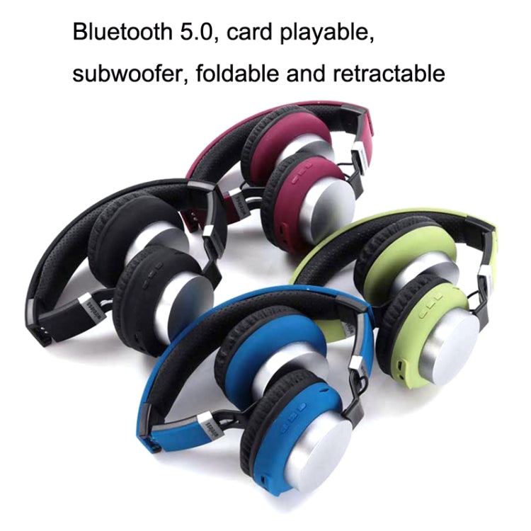 MH8 Wireless Card Sports Folding Bluetooth Headset, Colour: Silver